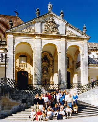 Portugal, Coimbra, Universität mit Reisegruppe 1997